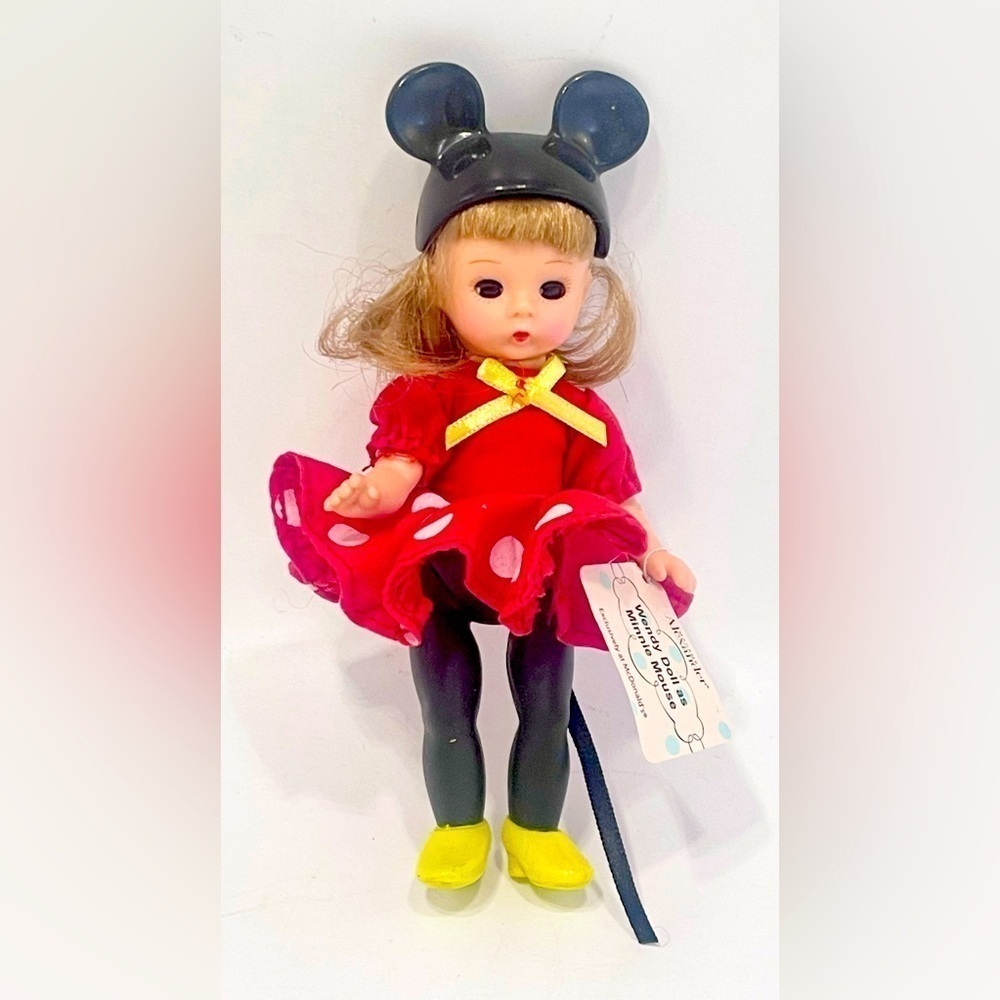 Wendy Minnie Mouse Doll 5.5” Madame Alexander McDonald’s 2004 with Tag Disney